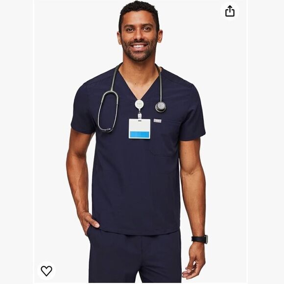 Figs Technical Collection Navy Chisec Scrub top - Picture 8 of 9